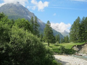 Up the valley near a cache