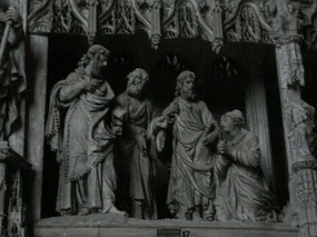 Statues in the Chartres Cathedral