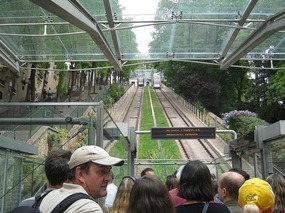 Travelling via funicular