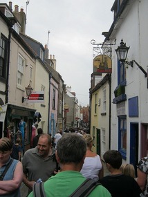 The narrow streets of Whitby