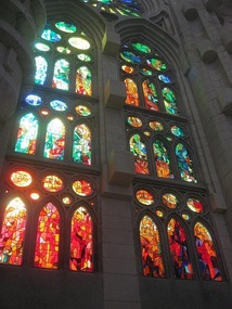 Some of the lovely stained glass