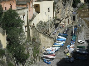 Amalfi coast boats
