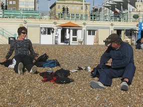 Two rogues on the beach