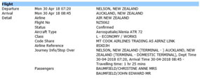 Nelson to Auckland