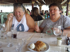 Our mates Sue and Jules