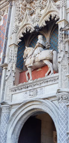 Louis XII equestrian statue at Blois