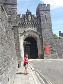 Chris near one of the castle entrances