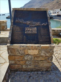 The plaque marking the evacuation site