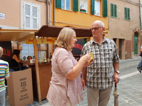 Jane and Ian at the festival