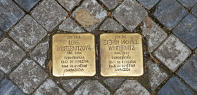 Jewish footpath plaque