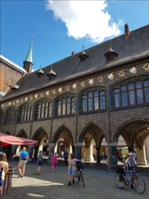 In the market square