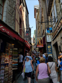 The narrow streets inside the walls