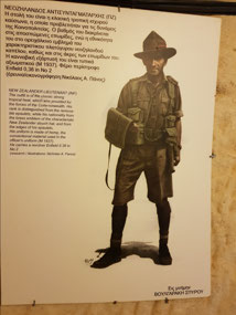 A NZ soldier poster in the museum
