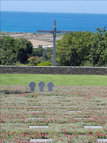 The german cemetery overlooking Maleme aerodrome
