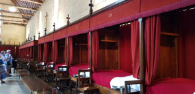 The hospital beds