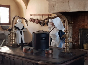Working in the kitchen