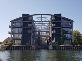 Modern waterside apartments