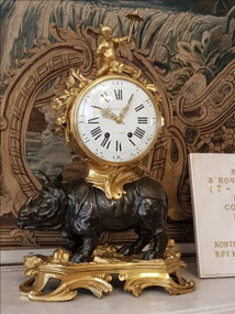 An elegant clock in the Hermitage