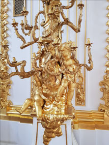 More gold ornamentation