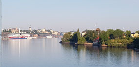 Entering Stockholm harbour