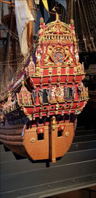 The beautiful stern of the Vasa
