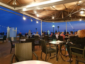 The Lido deck at night