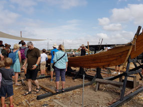 Boat building at the Vikimg Museum