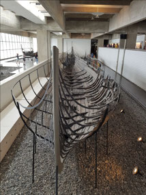 One of the recovered Viking boats