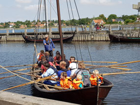 Sailing on a replica boat