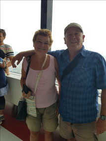 At the top of the CN tower