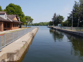The lock on Trent Canal