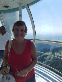 Christine at the 'Eye of the Wind'