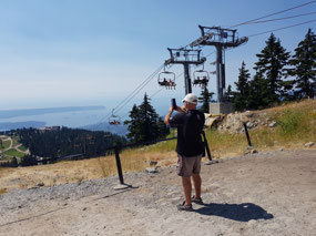 John atop Grouse Mountain