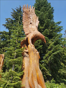 Wood carving Grouse Mountain
