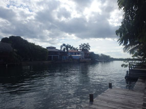 Along the lagoon channels