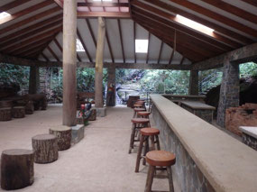 Restaurant closed at waterfall