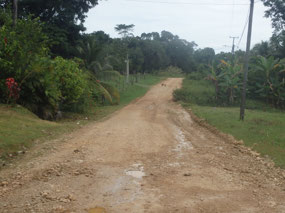 The road into San Felipe
