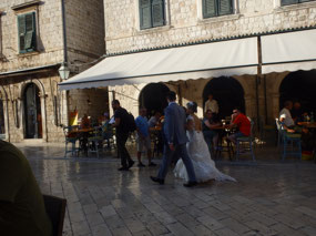 People watching on the Stradun
