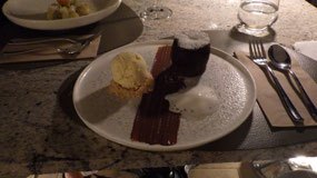 A little chocolate soufflé