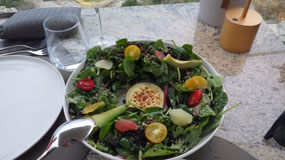 First, a salad