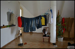 improvised laundry line