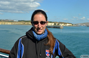On the ferry