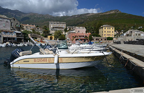 small harbor on the Cap Corse