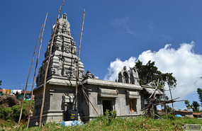 a temple in construction