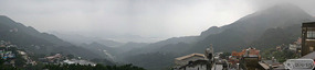 view of the sea from Jiufen