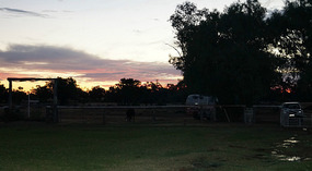 Charlotte Plains zum Sonnenuntergang