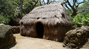 Hütte der Polynesier