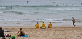 plaža je polna