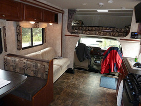 View of lounge/cab