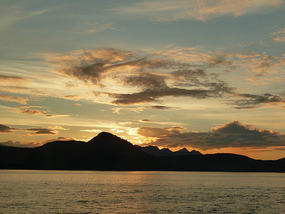 Sunset over Admiralty Island